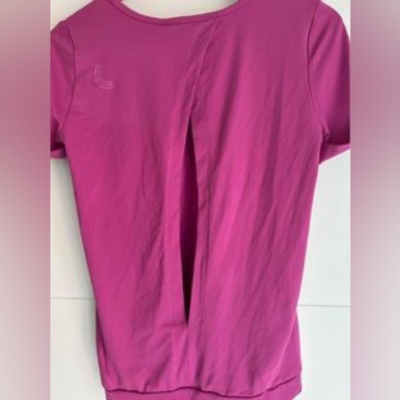 LOLE women’s small soft pink open back top - Picture 4 of 8